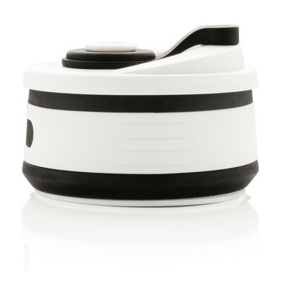 350ml Collapsible Travel Cup with Custom Logo Branding – Food-Grade Silicone, Leakproof, Dishwasher Safe