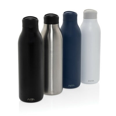 Avira Alok 600ml Thermal Bottle with Custom Logo Branding – Recycled Stainless Steel, 77% Recycled Content