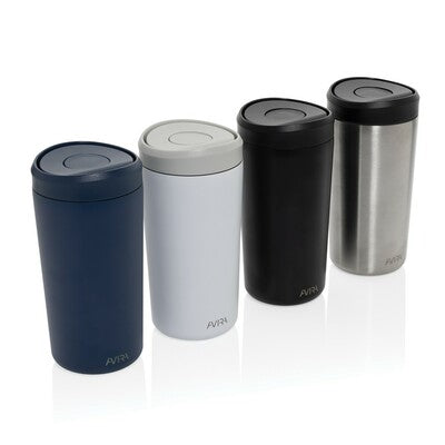 Avira Alix 400ml Thermal Mug with Custom Logo Branding – One-Hand Operation, 66% Recycled Materials