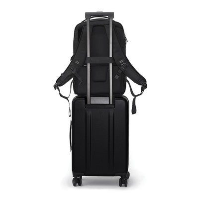 Bizz 16" Laptop Backpack with Custom Logo Branding – 180° Opening, Waterproof, AWARE™ Traced Recycled Materials