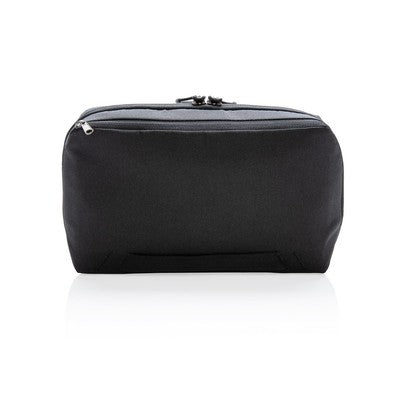 Swiss Peak AWARE™ RPET Tech Organizer with Custom Logo Branding – Multi-Pocket Design, Cable Exit Port, Recycled Materials