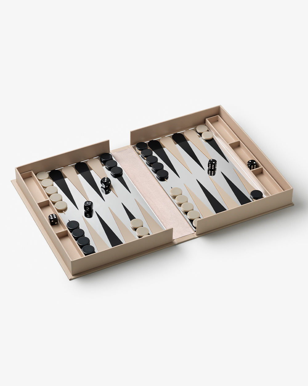 Art Of Backgammon Mirror, Beige/Clear – corporate gift by EWA Gifts