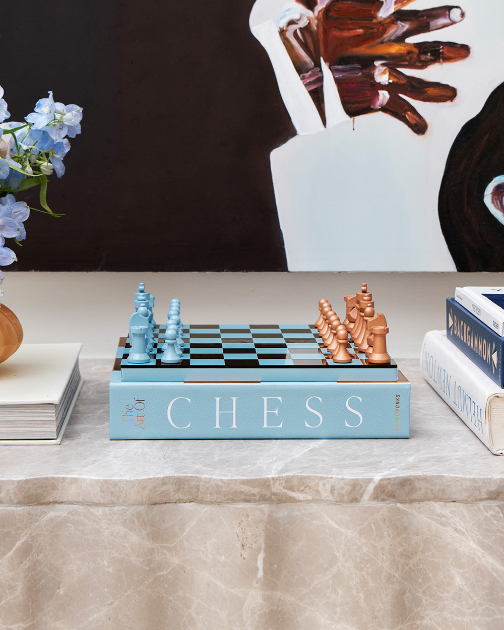 Chess Mirror, Blue – corporate gift by EWA Gifts