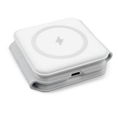 Bertie Foldable Wireless Charger 15W with Logo Branding – 3-in-1, USB-C, for Phones, Smartwatches, and Earbuds