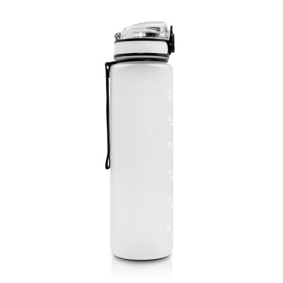Bennie 1000ml Motivational Water Bottle with Custom Logo Branding – Time Markers, Locking Lid, Rubberized Finish