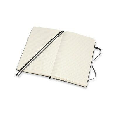 MOLESKINE Large A5 Expanded Notebook with Custom Logo Branding – 400 Pages, Hard Cover, Double Bookmark, Elastic Closure