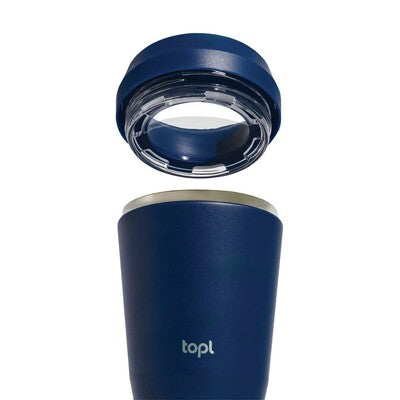Topl 354ml Thermal Mug with Custom Logo Branding – 360° Drinking Lid, Double-Wall Vacuum Insulation, Recycled Materials