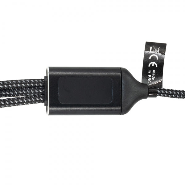 3in1 charging cable with illuminated logo